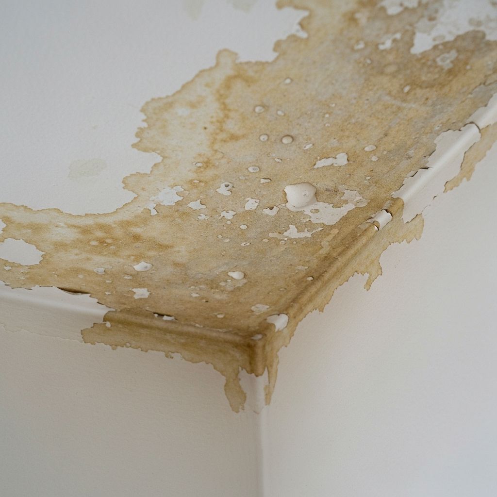 Taches brunes sur le plafond